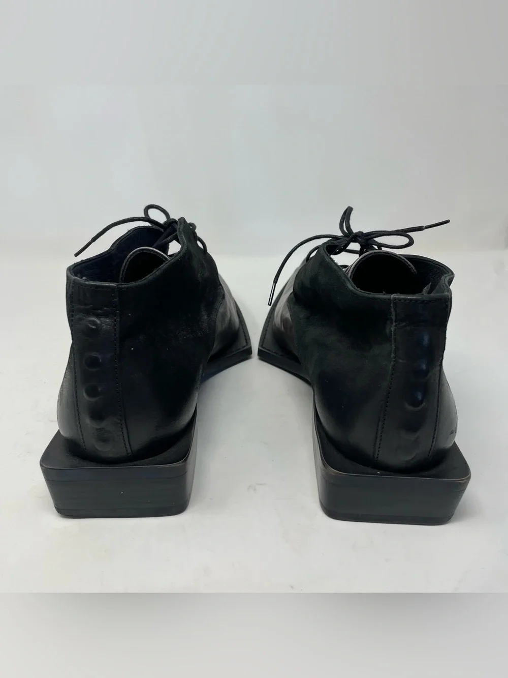John Fluevog Black Lukas Pointed Toe Chukka Boots